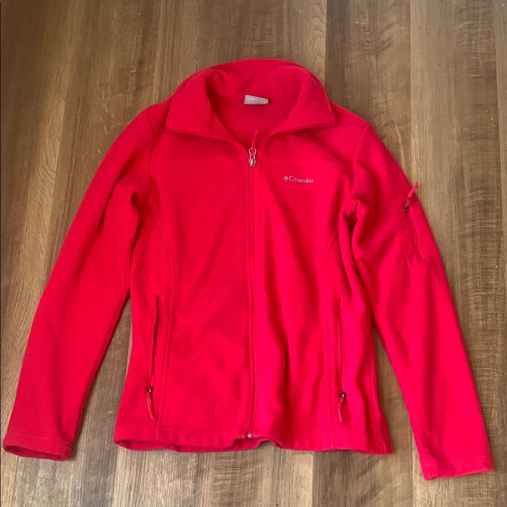 Columbia Women's Pink Fleece Jacket Size Small